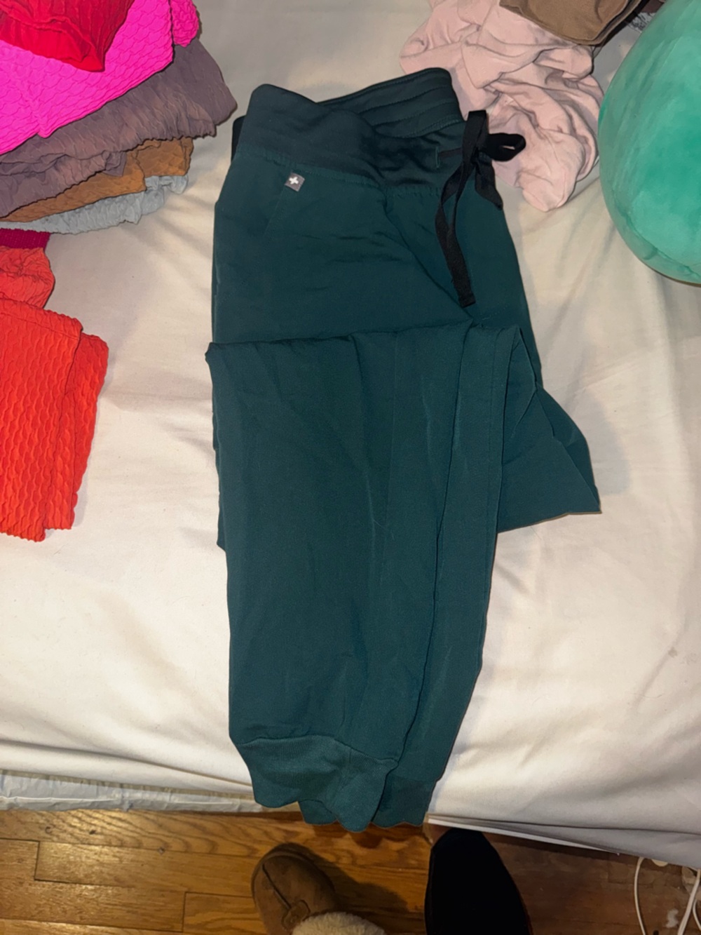 Figs Women's Dark Teal Track Joggers